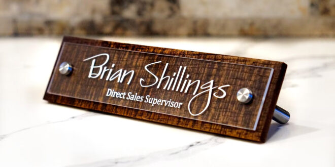 Custom Name Plates Enhance Marketing Efforts