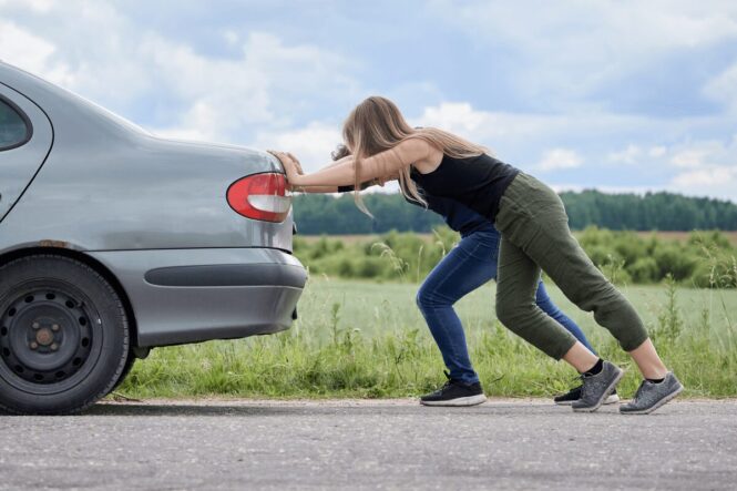 Move Your Vehicle to a Safe Place - off the main road if it breaks down