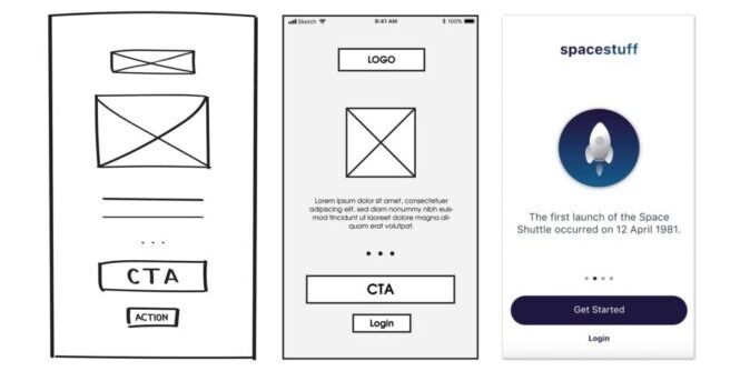 low fidelity minimalistic wireframes