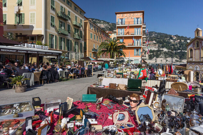 Provençal market in Villefranche