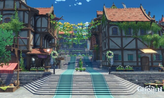 screenshot from the genshin impact game