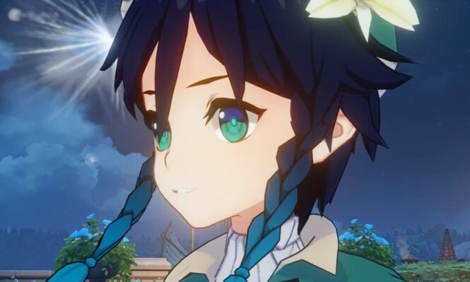 screenshot of the character from the genshin impact game